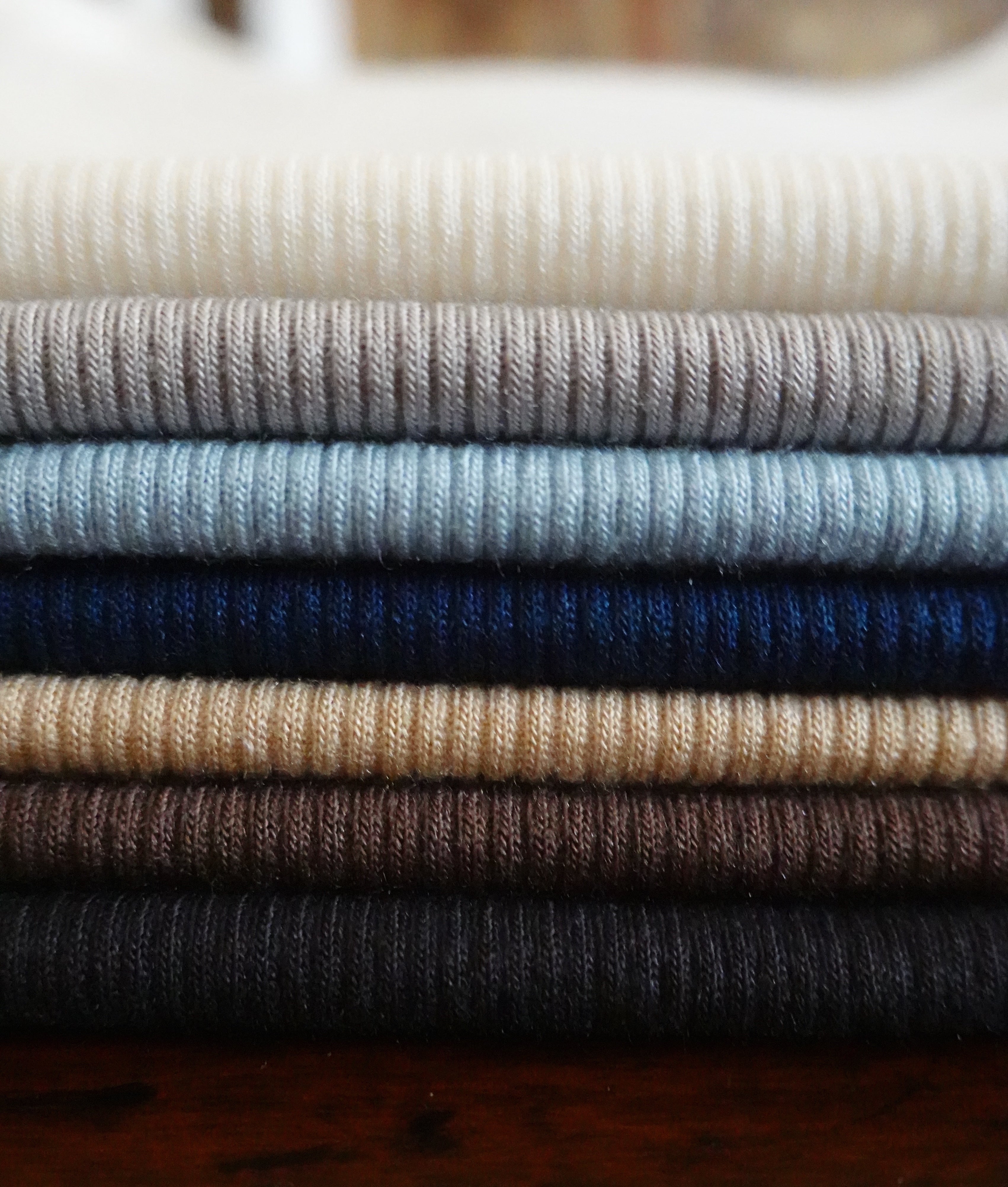 stack of sustainable classic scoop neck camisole tank tops - VIR VITA