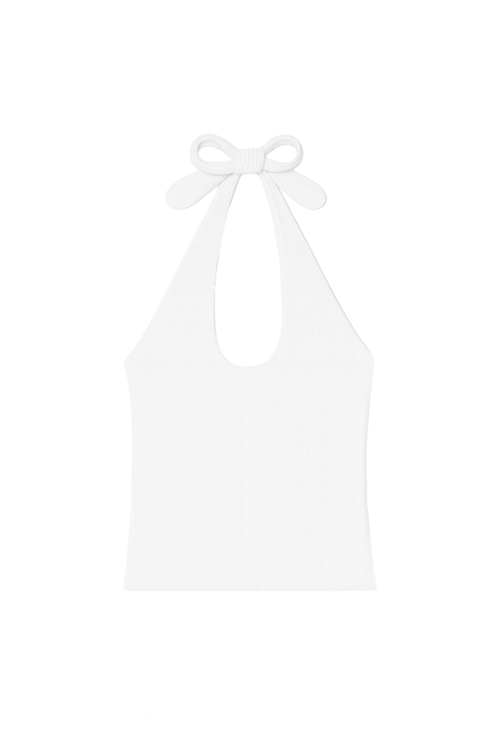 Soft and luxurious modal halter top in white- VIR VITA
#color_coconut