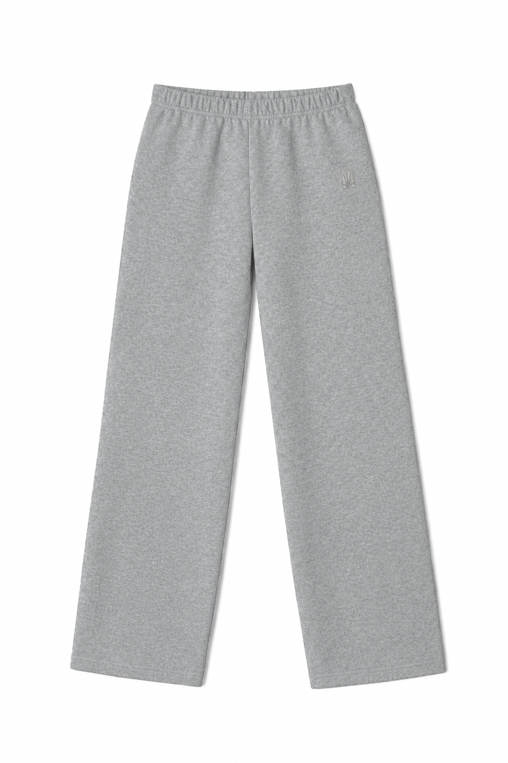 A timeless lounge staple featuring a relaxed fit, elasticated waistband, and clean full-length straight leg. - VIR VITA
#color_heather grey