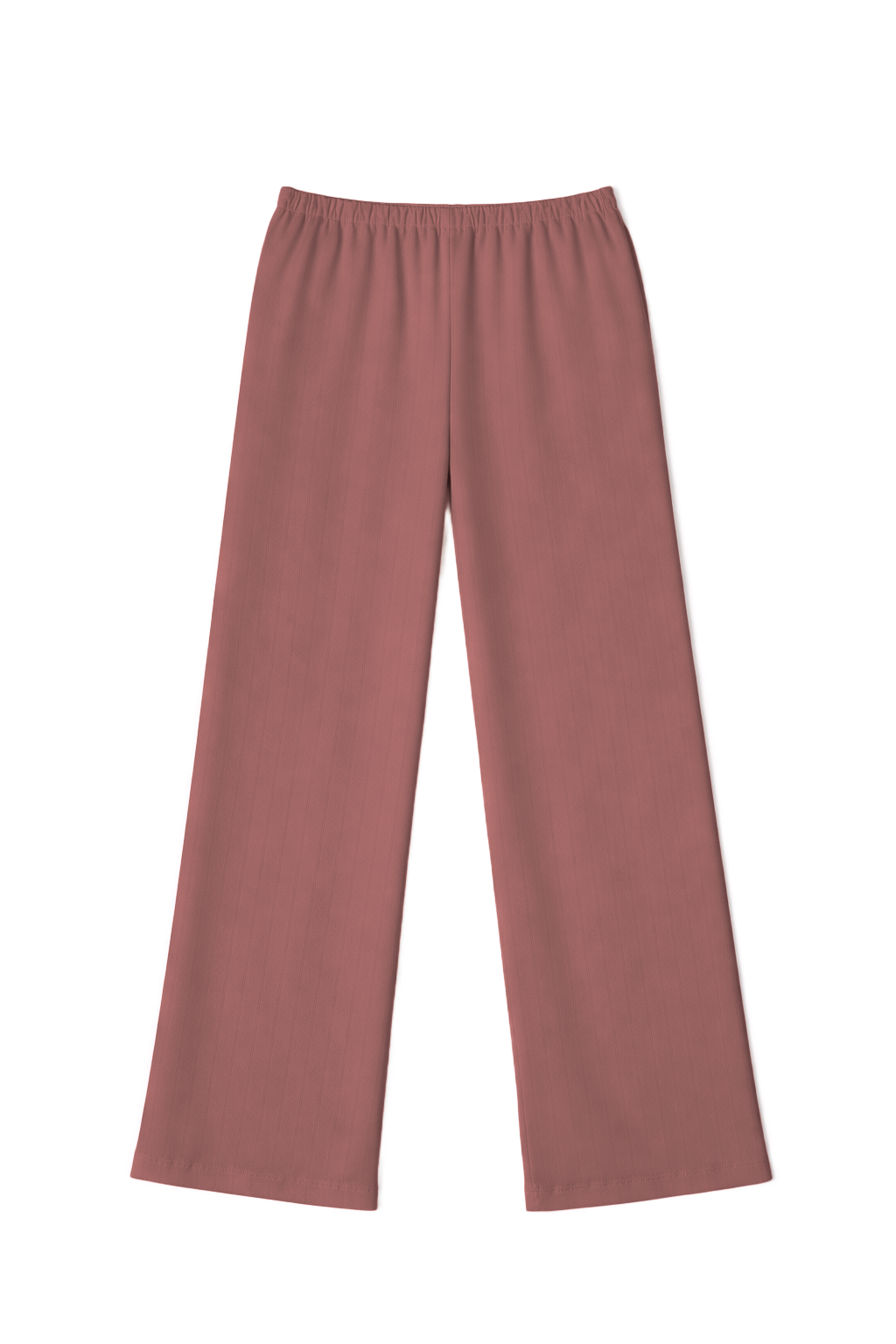 Women’s petal pink pointelle pants crafted from 100% cotton with an easy pull-on waistband. - VIR VITA
#color_petal