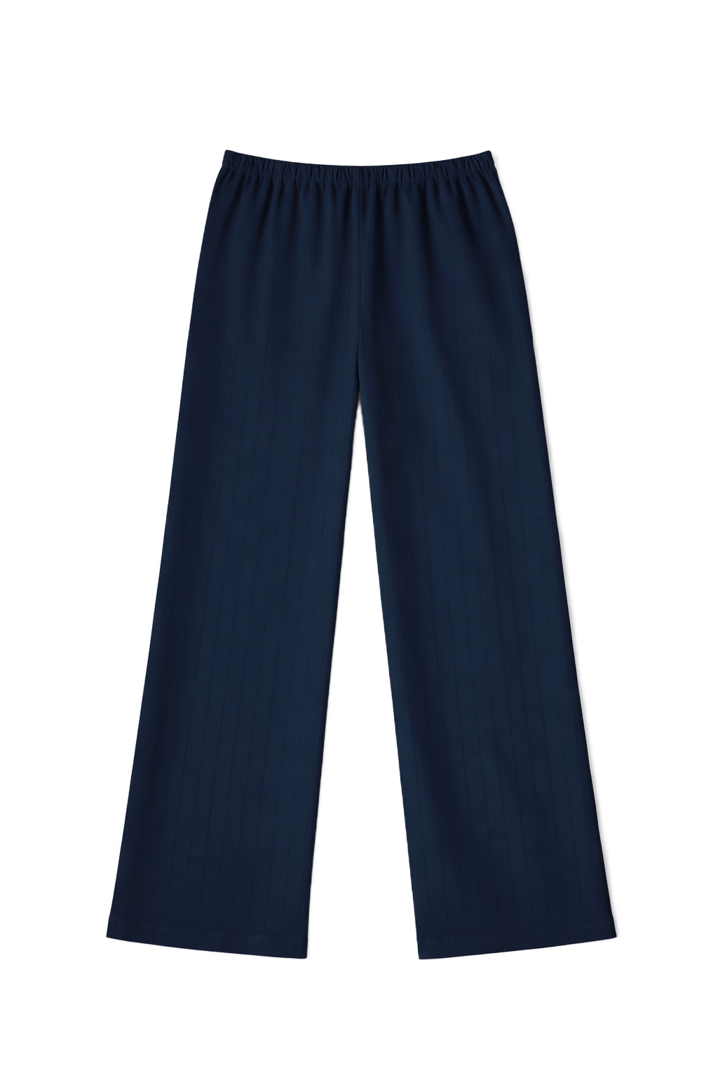Women’s navy pointelle lounge pants crafted from soft 100% cotton with an easy relaxed fit. - VIR VITA
#color_midnight
