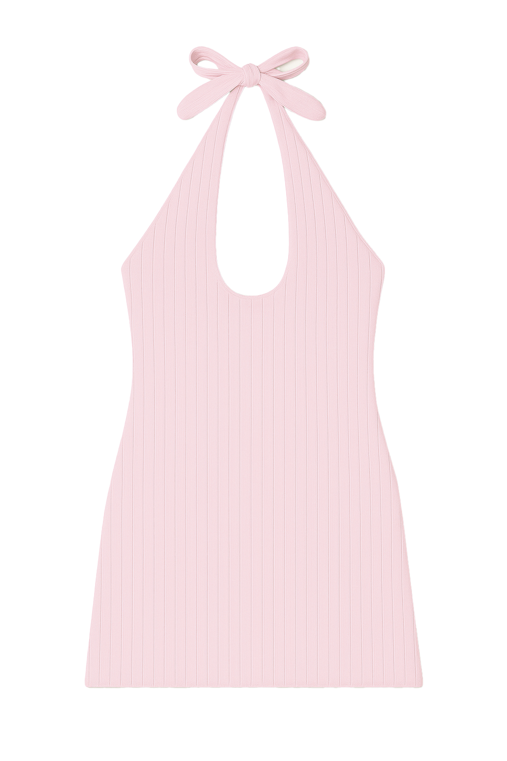 Pointelle Halter Dress