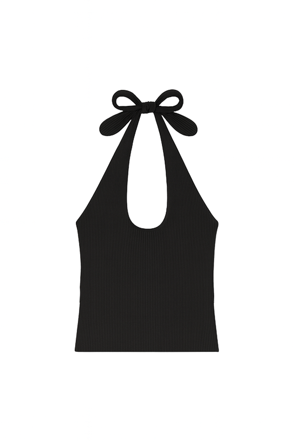 Soft and luxurious modal halter top in black - VIR VITA
#color_black